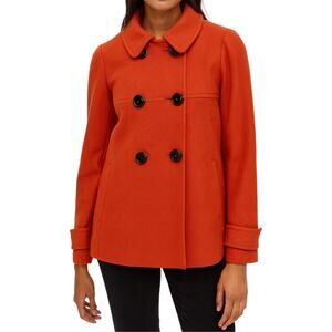 Pendleton Peacoat 100% Merino Wool Double Breasted Collared Medium